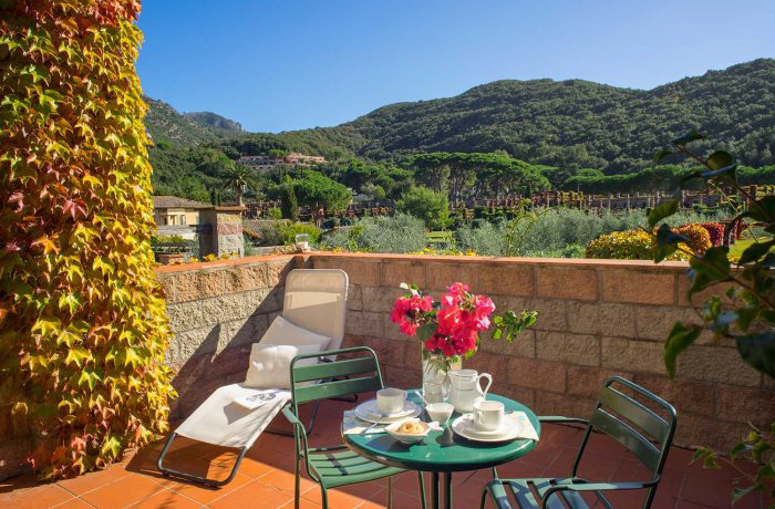 Frühling im Hotel auf der Insel Elba